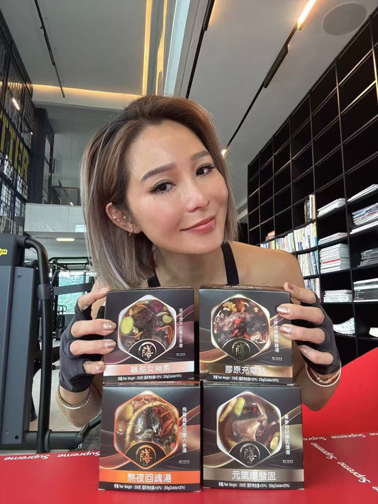 膳.自熱養生湯系列 🌙 熬夜回魂湯 - 烏雞蟲草花燉人參湯 💪🔥