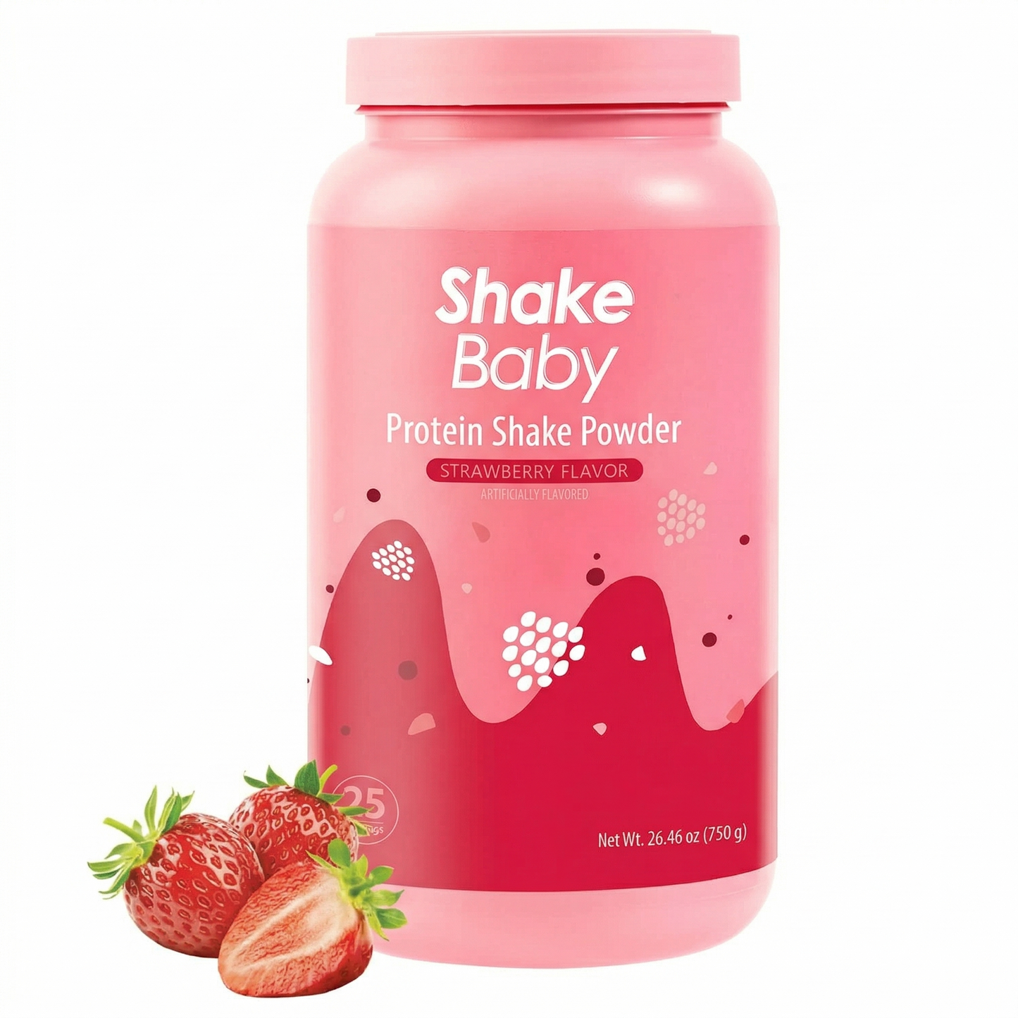 Shake Baby 韓國代餐奶昔 (士多啤梨味)|膠原蛋白益生菌玻尿酸|輕鬆瘦身|極速減重