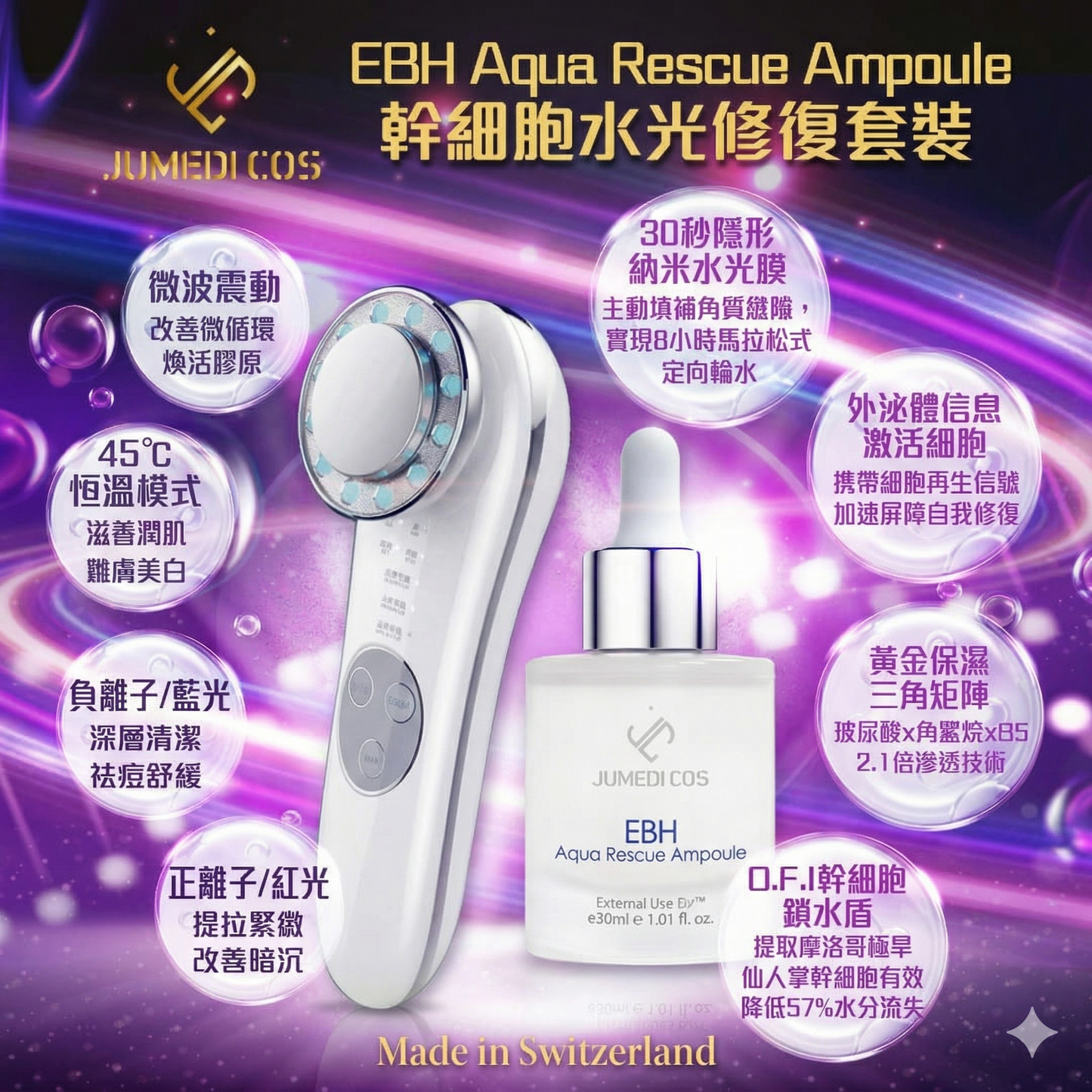 JUMEDI COS EBH EBH 幹細胞水光修復套裝